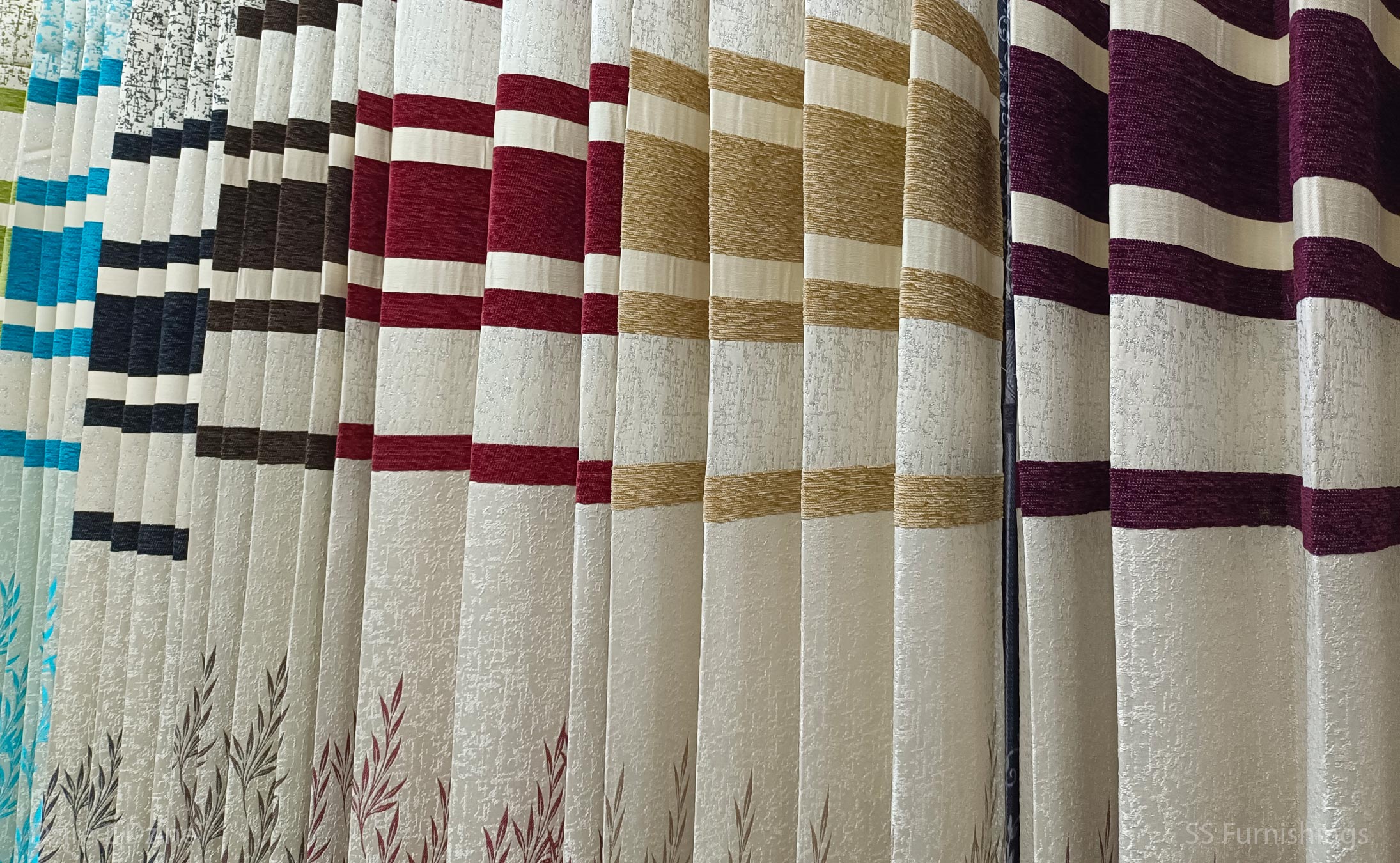 Leaf Jacquard Panel Curtains