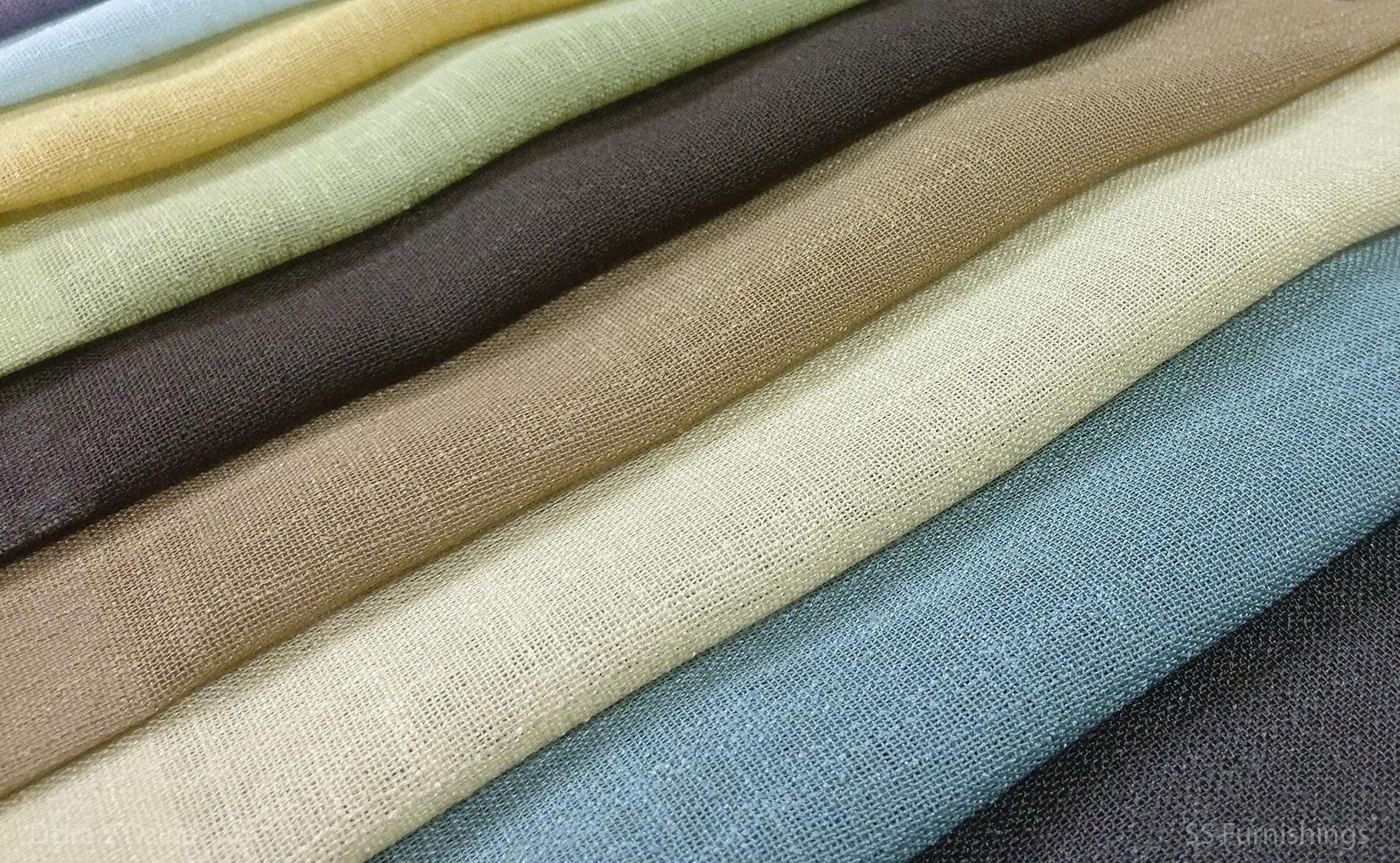 Faux Linen Sheer Fabric